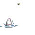 gif of a cartoon fish jumping out of the water